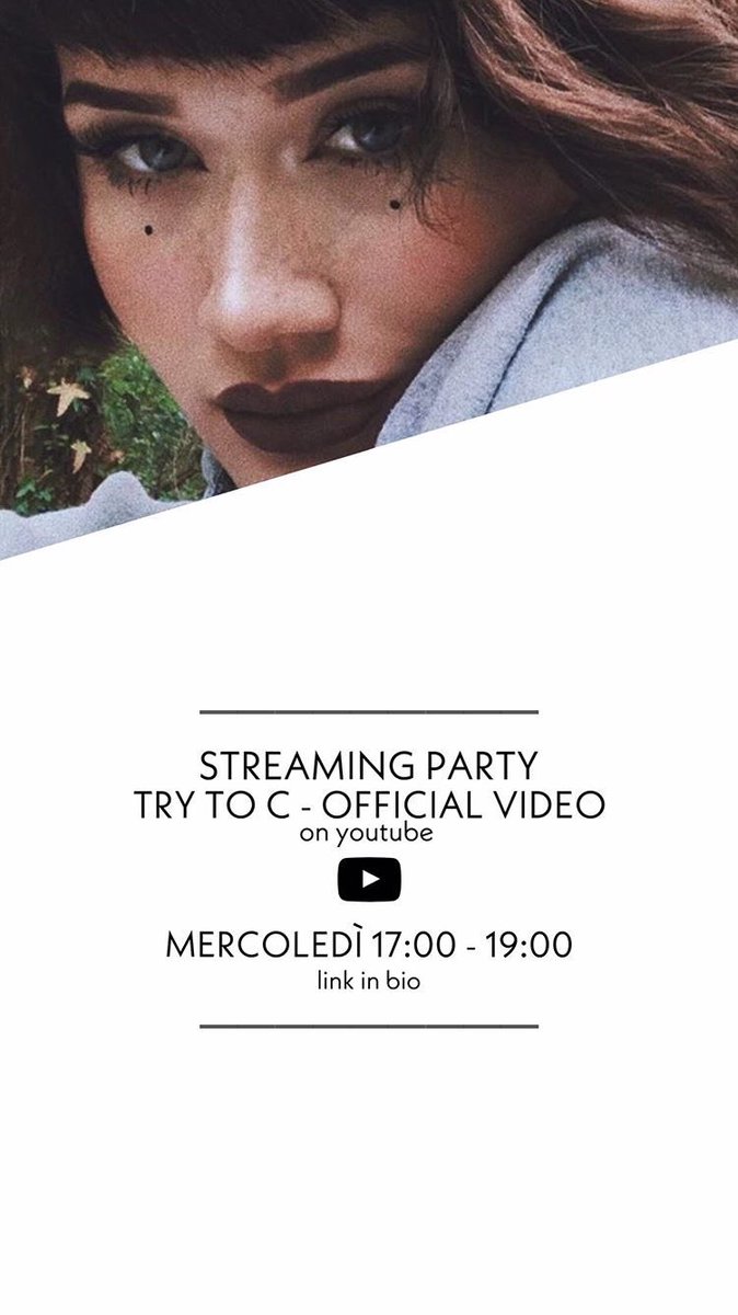 Bibi_T95's tweet photo. Oggi streaming party
(Credit foto #tishsoft ) #tishdots #amici18 #music #trytoc
Link try to c YouTube 🔽
https://t.co/hKSFWcUo5q https://t.co/TJ8i3Vq5p8