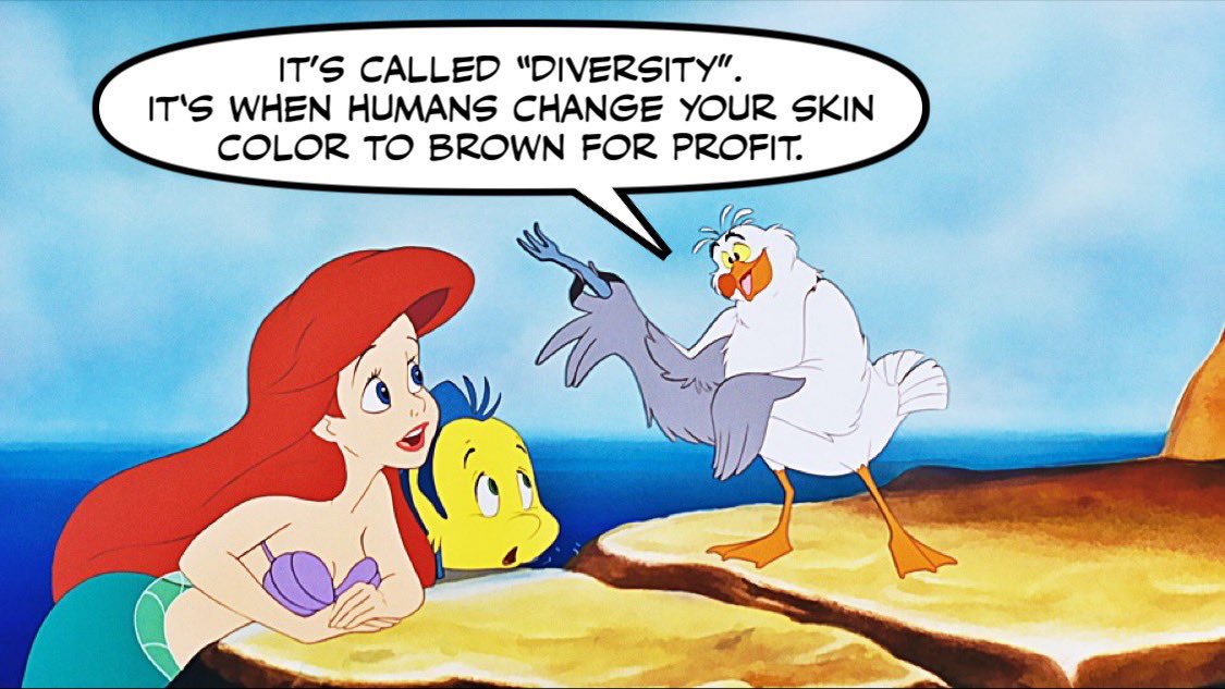 KinglyFirefly's tweet photo. Just a reminder: This is a stupid, racist casting decision. Anyone who doesn’t see that is part of the problem. #NotMyAriel https://t.co/19JYeXcXA9