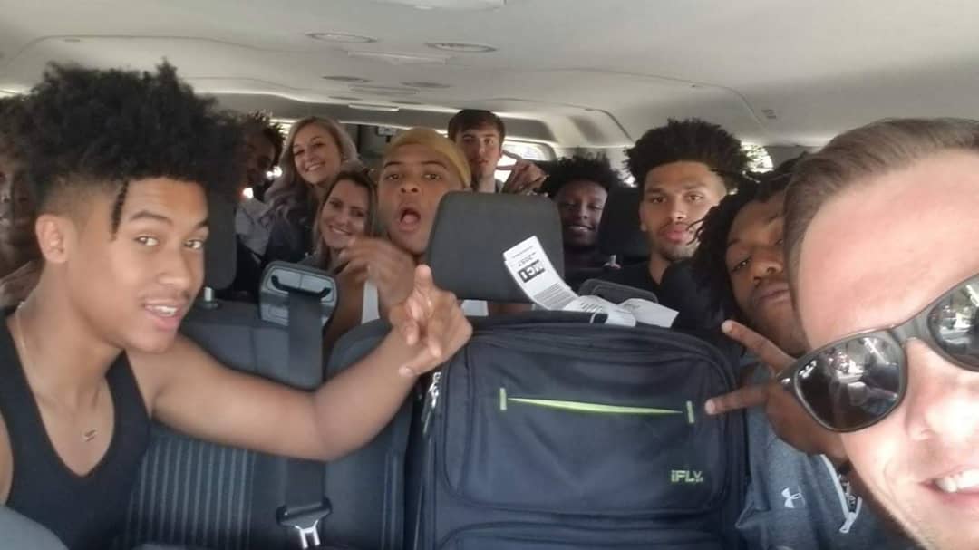Flight22bball's tweet photo. We are sure missing airport &amp; plane experiences, 15 passenger van rides, and terrible eating habbits. #f22basketball #f22family 
@lerobinson_xo @_kirstennleigh https://t.co/rau7QCR5Gc