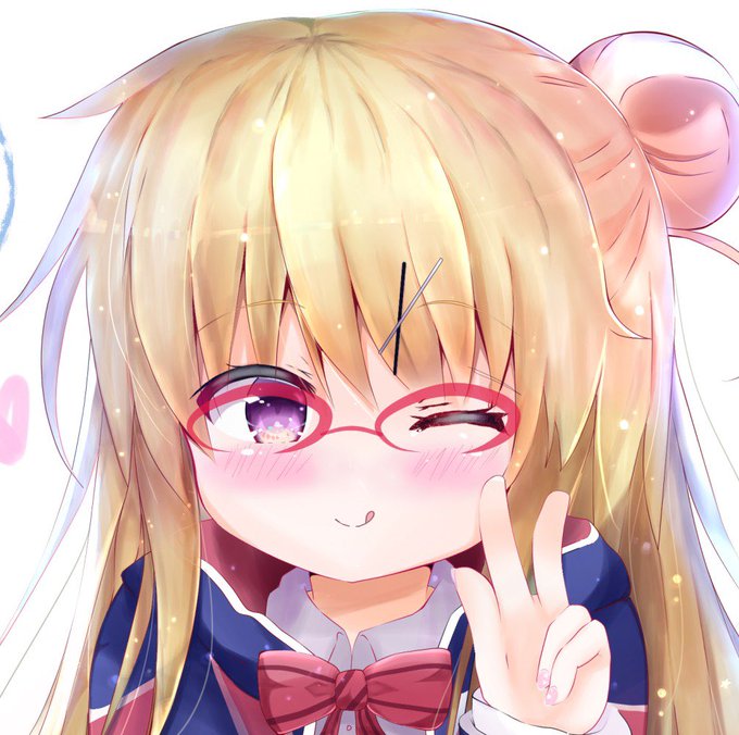 昔描いた九条カレンちゃんの眼鏡差分 