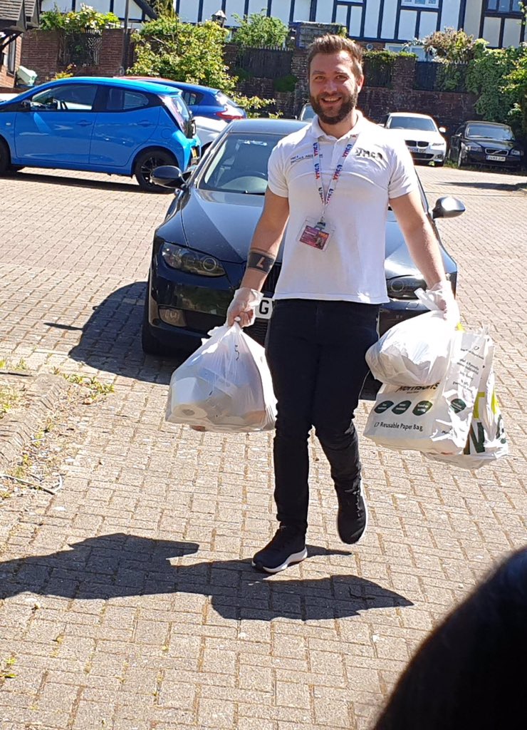 I am honoured to be working for @YMCASwansea It was one of the best feelings in the world seeing young people smiling as they waited by the door for food donations and extra bits that they wouldn’t be able to buy😊 @SwanseaCouncil @BBCCiN #covid19 #stayhome #fooddonations