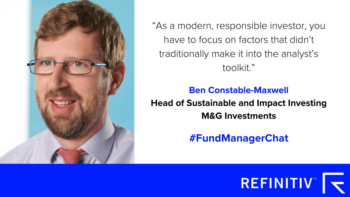 JakeMoeller1's tweet photo. My new @Lipper_Alpha #FundManagerChat is w/ @mandgprof's Head of #sustainable and #impactinvesting Ben Constable-Maxwell. He outlines how up is the only one way for #ESG investing. Listen here: https://t.co/AyOGTm9TrU #Refinitiv https://t.co/KUhwXt4V4O