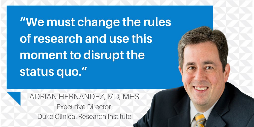 DCRINews's tweet photo. Welcome to DCRI’s New Executive Director | Adrian Hernandez, a cardiologist and internationally recognized #clinicalresearch expert, has been named as the DCRI’s new leader. Learn more about @texhern’s vision: https://t.co/t4fabtyRJt https://t.co/H38NogsKV6