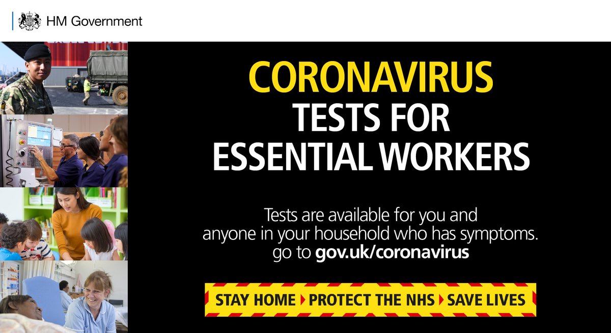 COVID-19 testing for key workers is now available at the Humber Bridge – find out who can get tested here: gov.uk/guidance/coron…