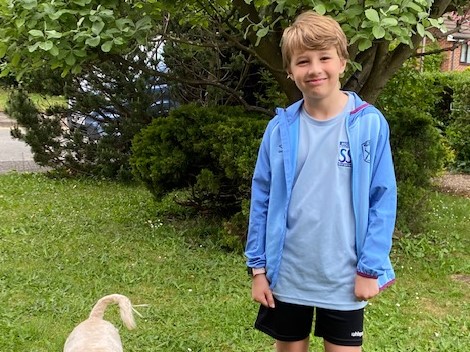 alexanderdevine's tweet photo. This is 10 yr old Elliot. He is running a marathon this week to raise vital funds for our children's hospice service, which supports him and his 6 yr old sister Pippa. 

He's already smashed his target and raised nearly £3,000! Here's why he's doing it:
https://t.co/STHqASQpKT https://t.co/WFPC4Wkygn