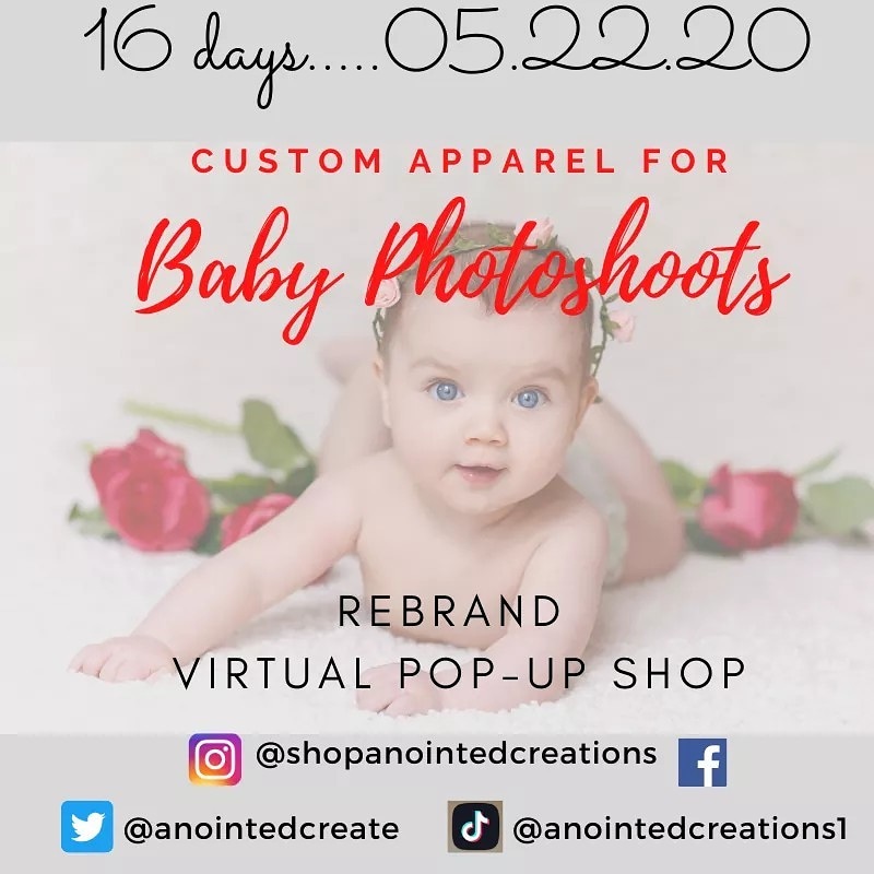 anointedcreate's tweet photo. #16days #virtual #popup #shop #online #comingsoon #babystyle #babyfashion #baby #babygirl #newbornclothes #newbabygift #infantclothes #boutiquebaby #babyphotoshoot #babyphotoshoots #photoshoot #photoshoots #anointedcreate https://t.co/iCraHcLMef
