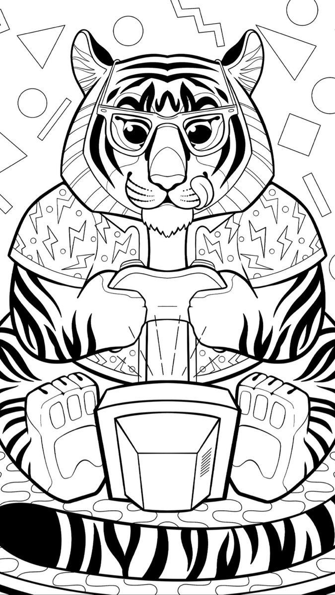 Procreate's tweet image. Level 3 of our #ProcreatePowerUp is live, and this one is by @RebeccaMills ✨👌🏼

Save this image for Procreate Pocket, or download the layered file and matching colour palette from procreate.art/powerup