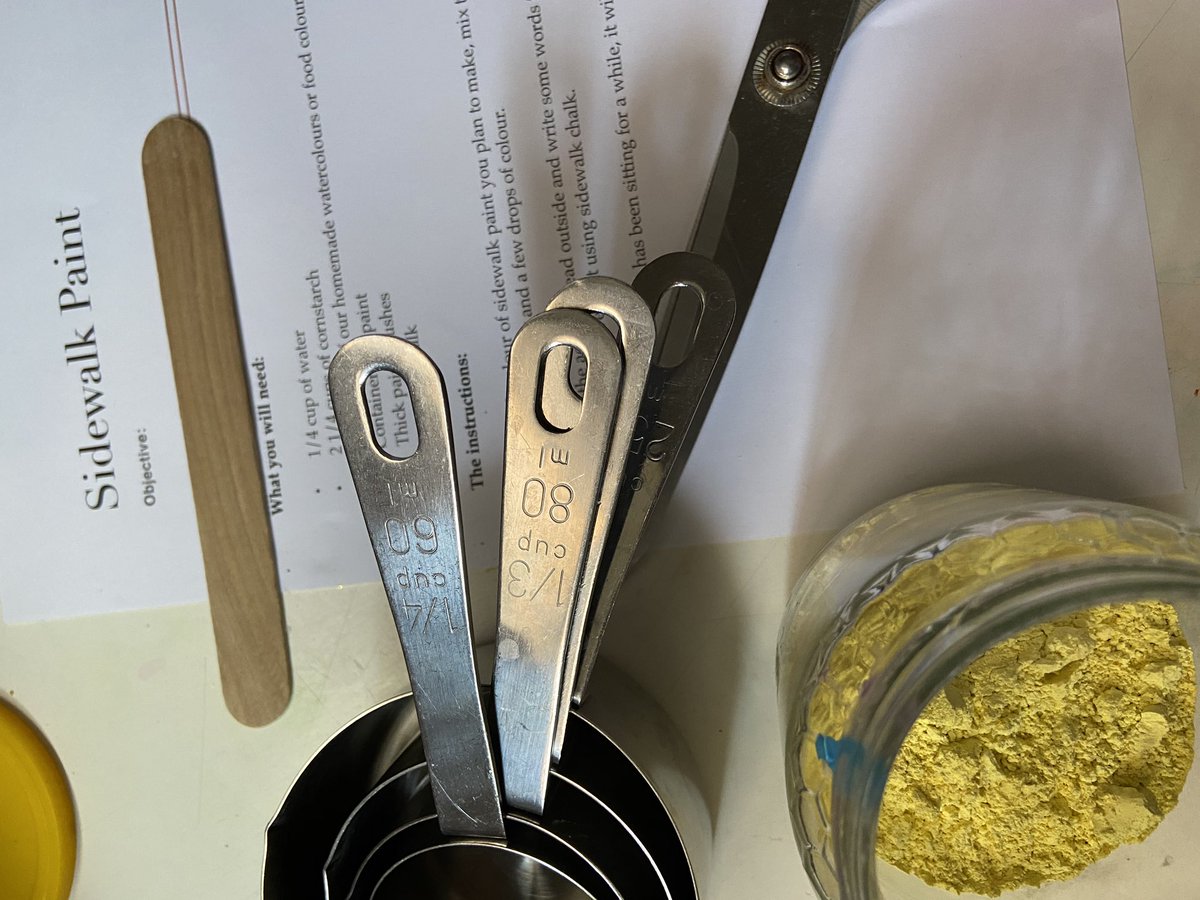 RaisingArtists's tweet photo. We are going to bust out an old recipe, and make some sidewalk paint! ππ¨ #TheChalkProject #ArtMatters #ArtEducation https://t.co/YO2P1LTO0d