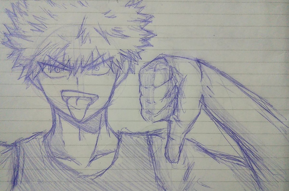 ちょっと落書き #鬼滅の刃 #ヒロアカ #竈門炭治郎 #緑谷出久 #冨岡義勇