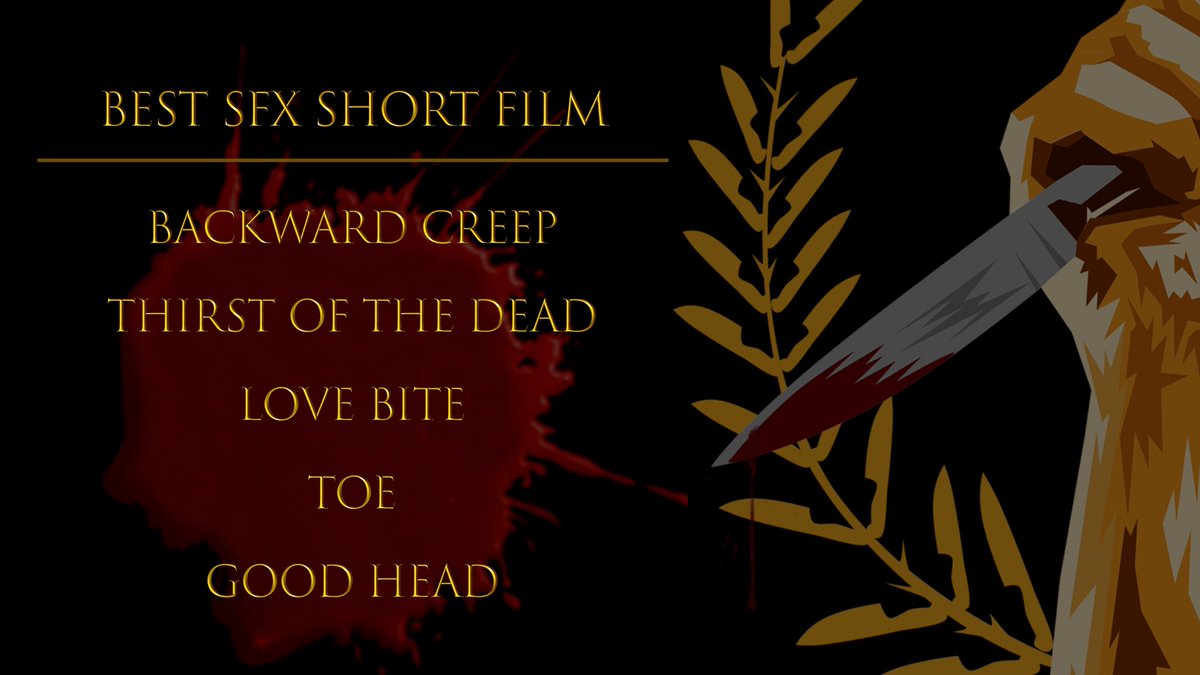 We have more nominations! Next up is our special effects category. Congrats to all the nominees! More coming soon! #crimsonscreen
