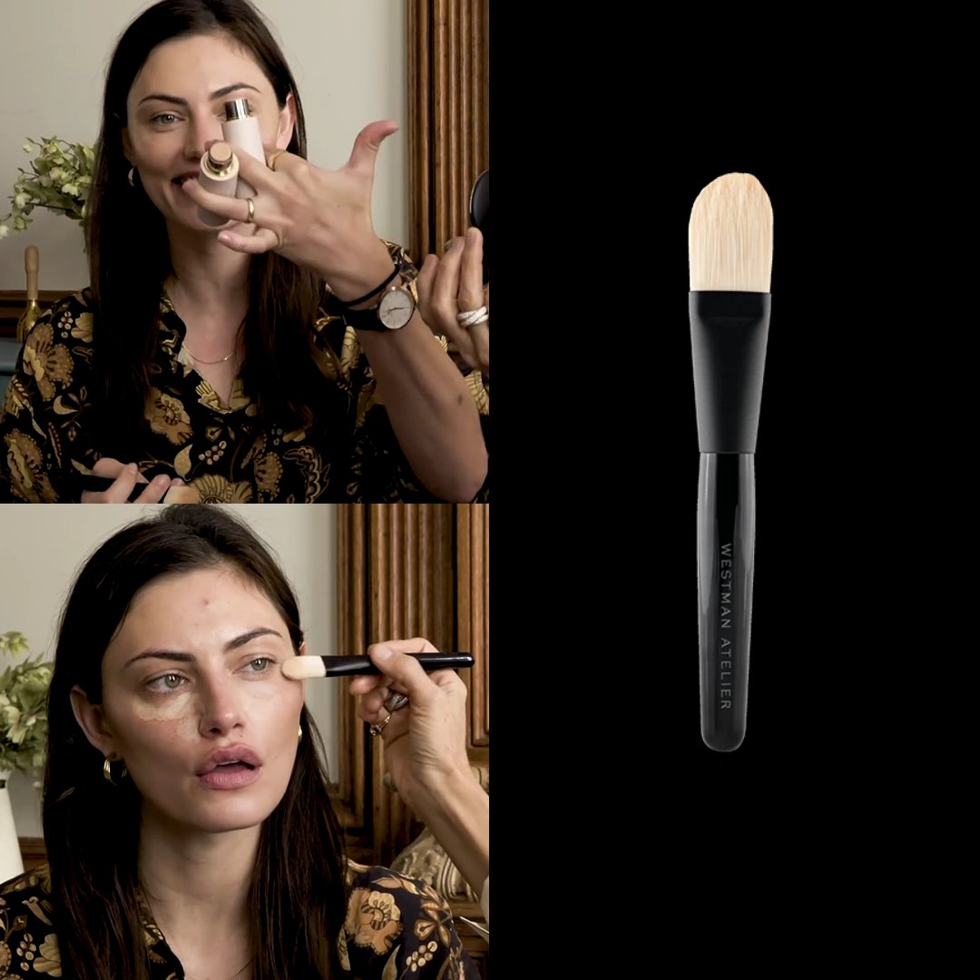 Dress Like Phoebe Tonkin On Twitter 3 April 2020 On Makeup Friends Wearing Westmanatelier Vital Skin Foundation Stick 68 In Shade Ii And Iii Applied With The Foundation Brush 80