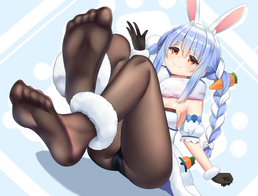 HololivePekora's tweet photo. "To all you feet lovers, be thankful Peko~!" https://t.co/QbDJXoQQrf
