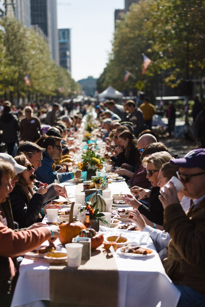 SundaySupperUSA's tweet photo. Remember when we could do this? Just because we can’t set a supper table for 1,000 people down Fayetteville Street, doesn’t mean we can’t be together in 1,000 homes across Raleigh! Stay tuned to learn more. #TogetherAtOneTable https://t.co/QgoPbVVmPQ