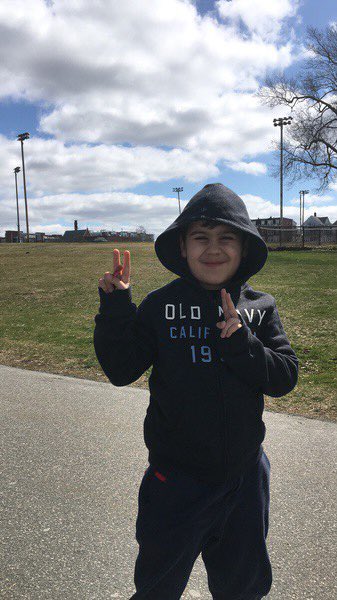 Letourneau_PE's tweet photo. Here’s our Kindergarten scholar, Benjamin, enjoying a walk outside! #VirtualWalkMa #StaySafeStayHealthy #StayActive #LetourneauLove 💙⚡️ https://t.co/ZnawUjYx4z