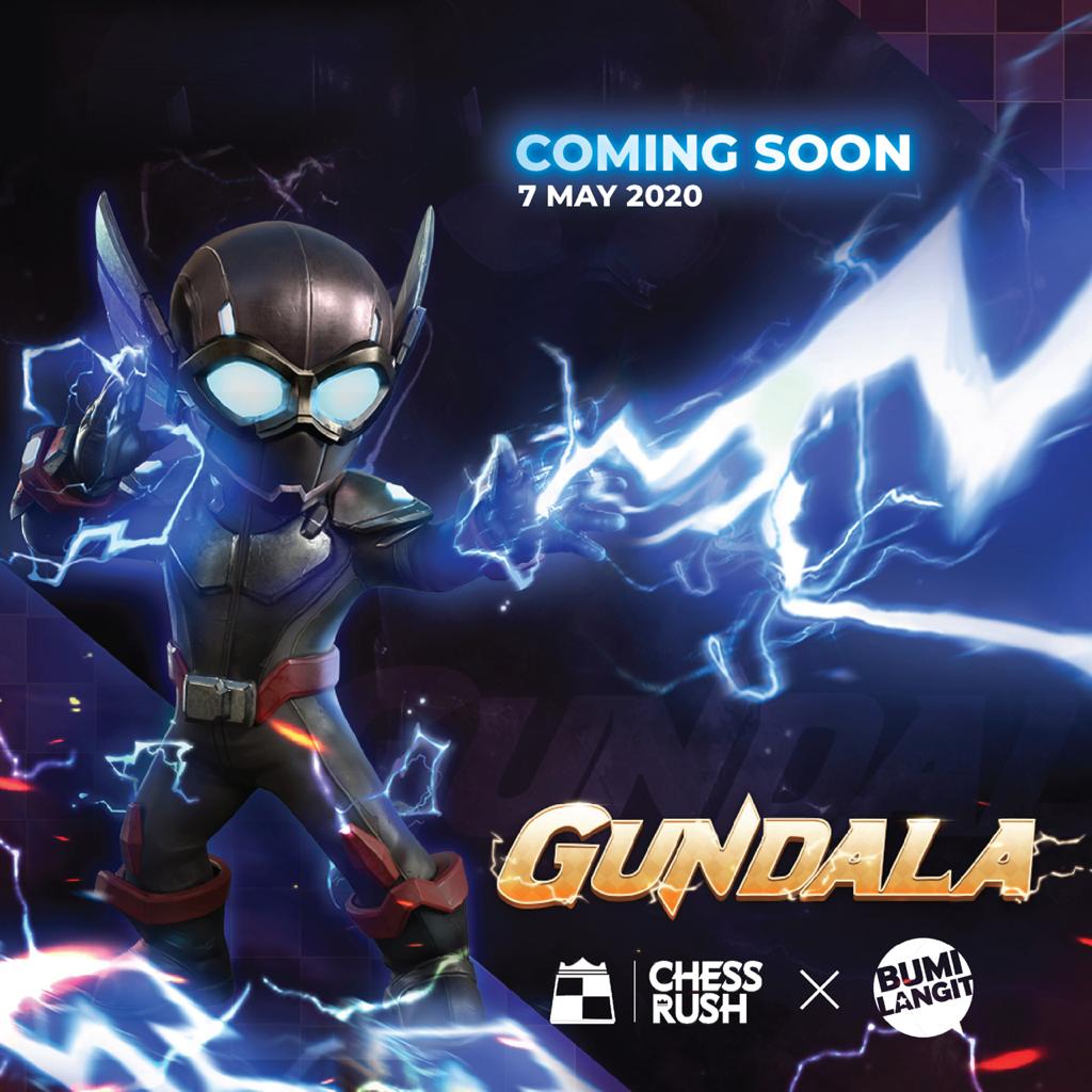 BESOK adalah hari yang sudah kita tunggu-tunggu. Gundala akan hadir dan beraksi di @chessrushid!

Jangan sampai ketinggalan untuk mendapatkan jagoan Indonesia pertama di game Chess Rush ini ya!

#gundalaxchessrush #bumilangit #jagoanindonesia #Chessrushid #Gundala