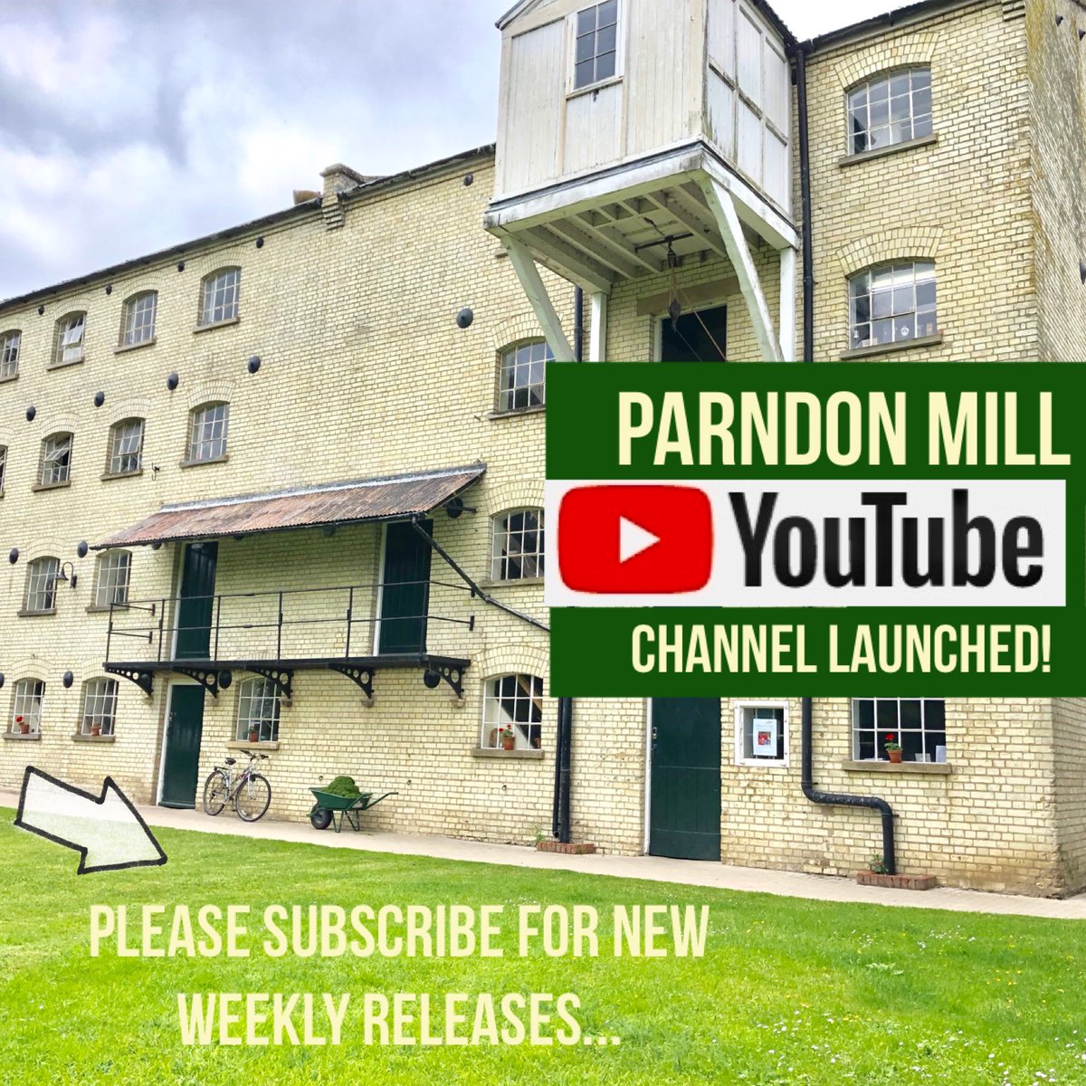 Parndonmill's tweet image. We are launched!  To keep you engaged, entertained &amp;amp; abreast of all that is happening with Parndon Mill (during lockdown) we have launched our own YouTube channel!  Please join in, subscribe and follow our weekly uploads of creative news!  Click link:  bit.ly/ParndonMillYou…