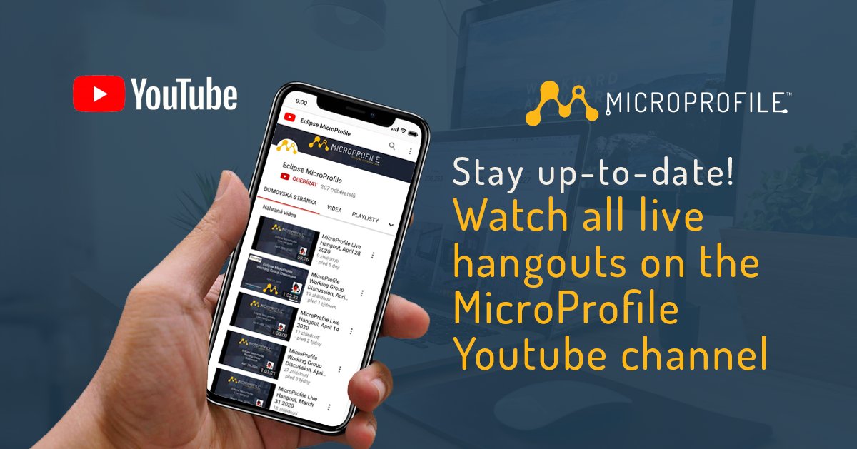 MicroProfileIO's tweet photo. Did you miss the @MicroProfileIO Live bi-monthly hangouts, where 100% of MP decisions are made? Don't worry you can catch up on all hangouts here on the #MicroProfile Youtube Channel > https://t.co/IOIMlzMRIL
#opensourece #oss #MPcollaboration https://t.co/TB5IeIWYtV
