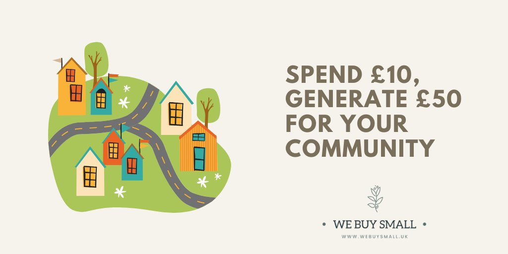 WeBuySmall's tweet photo. When you spend at a major supermarket, your money isn’t as likely to be circulated back into your community.  If we compare this to spending £10 with your local greengrocer, your money is more likely to be spent within your area.

Find out more:
https://t.co/kzJbeQxJBD https://t.co/hdaKbF3hr6