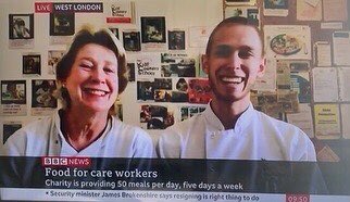 KidsCookerySch's tweet photo. Earlier on today Fiona and Tristan went live on @bbcnews telling the national about the wonderful work they have been doing! Monday - Friday Tristan and Fiona make roughly 50 portions of delicious food for the staff and medical team at #actoncarecentre and #sycamorelodge π§βπ³π©βπ³β€οΈπ½ https://t.co/3ljOiOHFnz