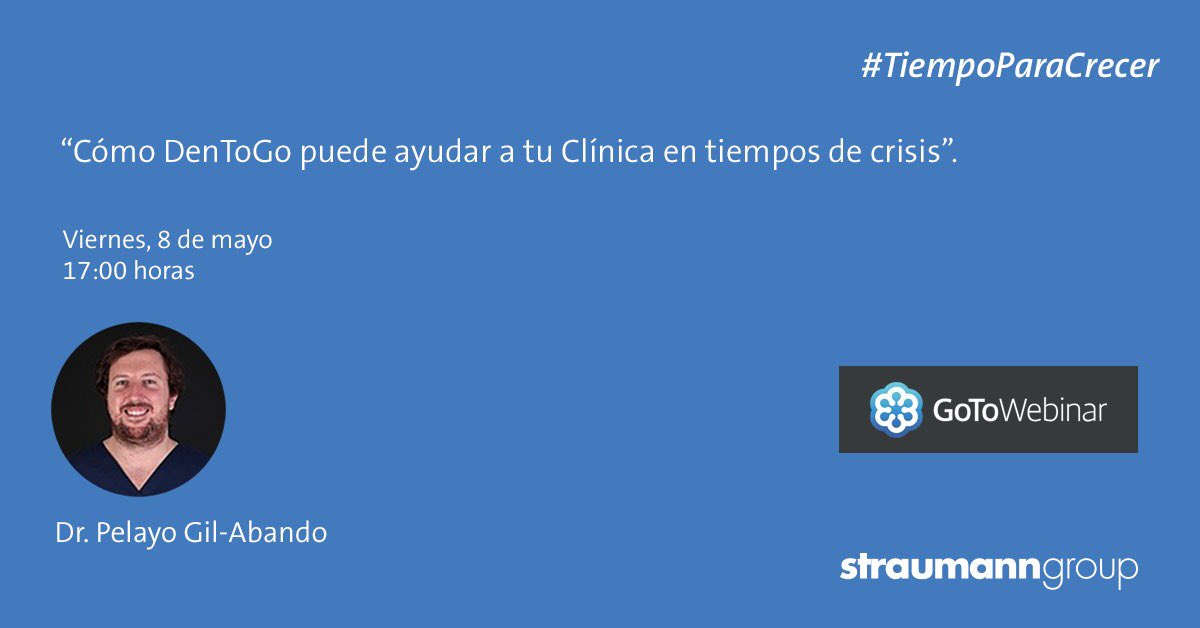 IClearcorrect's tweet image. WEBINAR | *Cómo DenToGo puede ayudar a tu clínica en tiempos de crisis*

La tecnología y la IA como oportunidad de negocio en tiempos de la COVID19. ¡No te lo pierdas en directo de la mano del Dr. Pelayo Gil!
¡Te esperamos el próximo viernes a las 17:00h!
loom.ly/24DtmwM