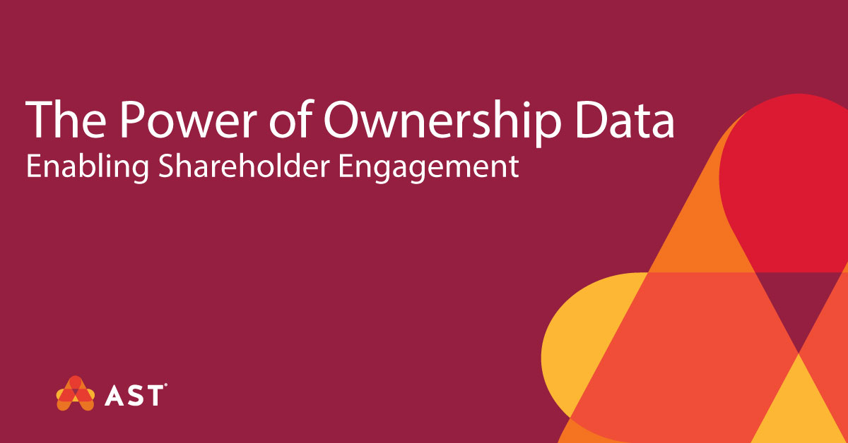 MargotJordan's tweet photo. Find out how ownership data management and analytics can provide a diagnostic snapshot of your company, including shareholder sentiment, proxy voting patterns, and buy &amp; sell trends. AST is here to support your ownership data management needs.  https://t.co/YY6y4wgyoX https://t.co/ZVMeNFNV6f