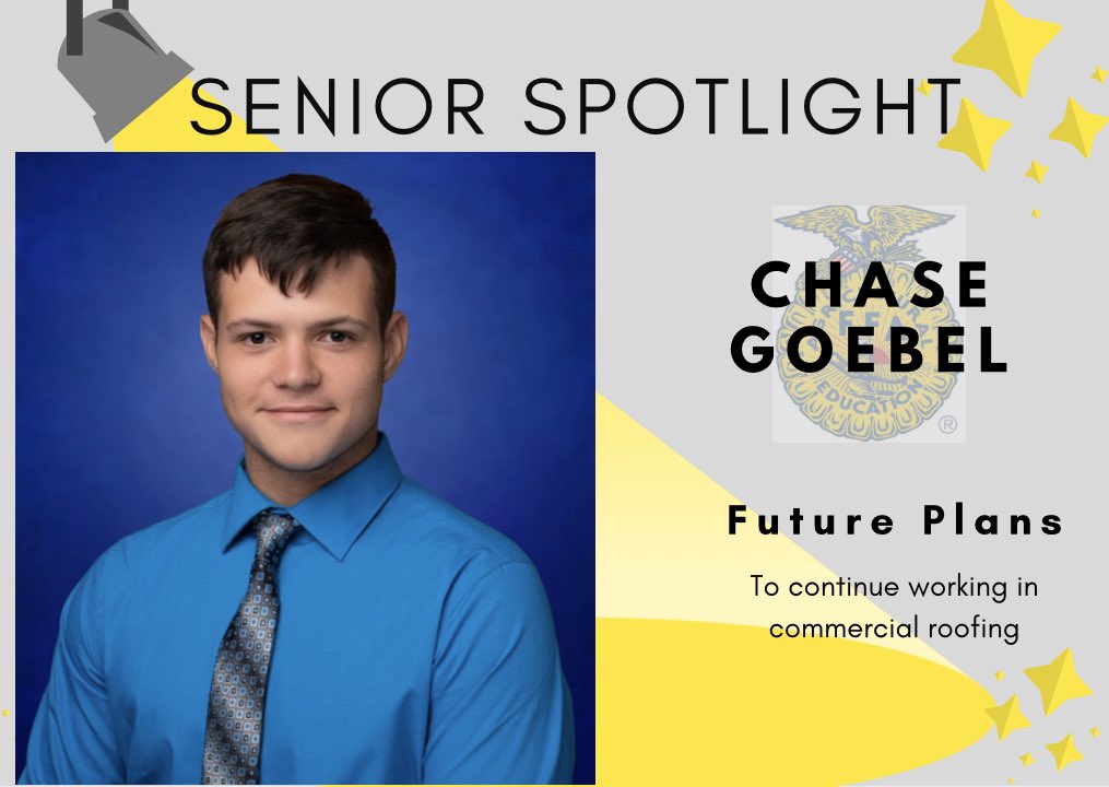 edonnwffa's tweet photo. 🔹🔸2020 Edon FFA Senior Spotlight: Chase Goebel🔸🔹 https://t.co/2ww2VF7SHt