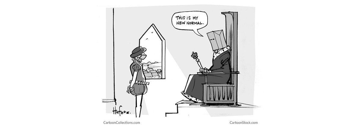 CartoonStock's tweet photo. "This is my new normal." Cartoon by Kaamran Hafeez Available for licensing from CartoonStock. https://t.co/tziOXrosp4
#cartoon #humor #leadership #clueless #facemask #paperbag #covid #quarantoon #Corona #FailureInChief #funny #paperbaghead https://t.co/T1Mi6rQXVU