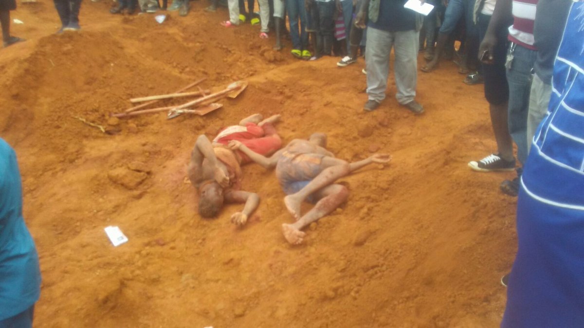 MKarneh's tweet photo. Two persons have died and two other sustained major injuries after a mudslide at a gold mine in Bangorma, Tewor District Grand Cape Mount County. https://t.co/0o6AFMn6z6