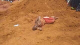 MKarneh's tweet photo. Two persons have died and two other sustained major injuries after a mudslide at a gold mine in Bangorma, Tewor District Grand Cape Mount County. https://t.co/0o6AFMn6z6