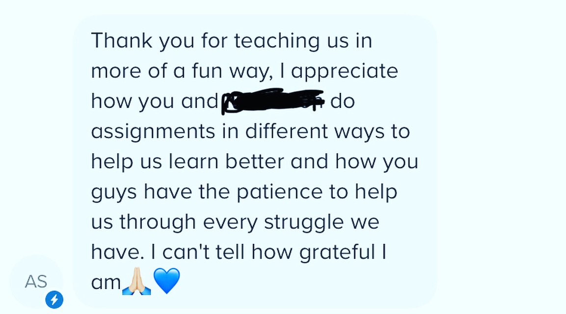 What a nice way to wake up in the morning #teacherapprecationweek