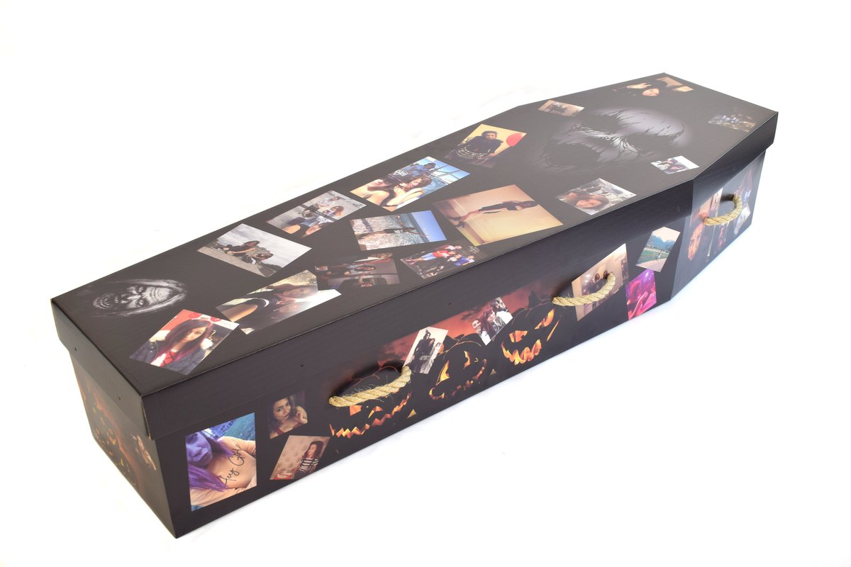 EcoffinsUK's tweet photo. With funerals greatly restricted, people are looking at other ways to place a stamp of individuality on the ceremony. With very few options to choose from you can still personalise our coffins with colours or pictures of your own for a personal tribute #coffinoptions https://t.co/5IFAWS65em