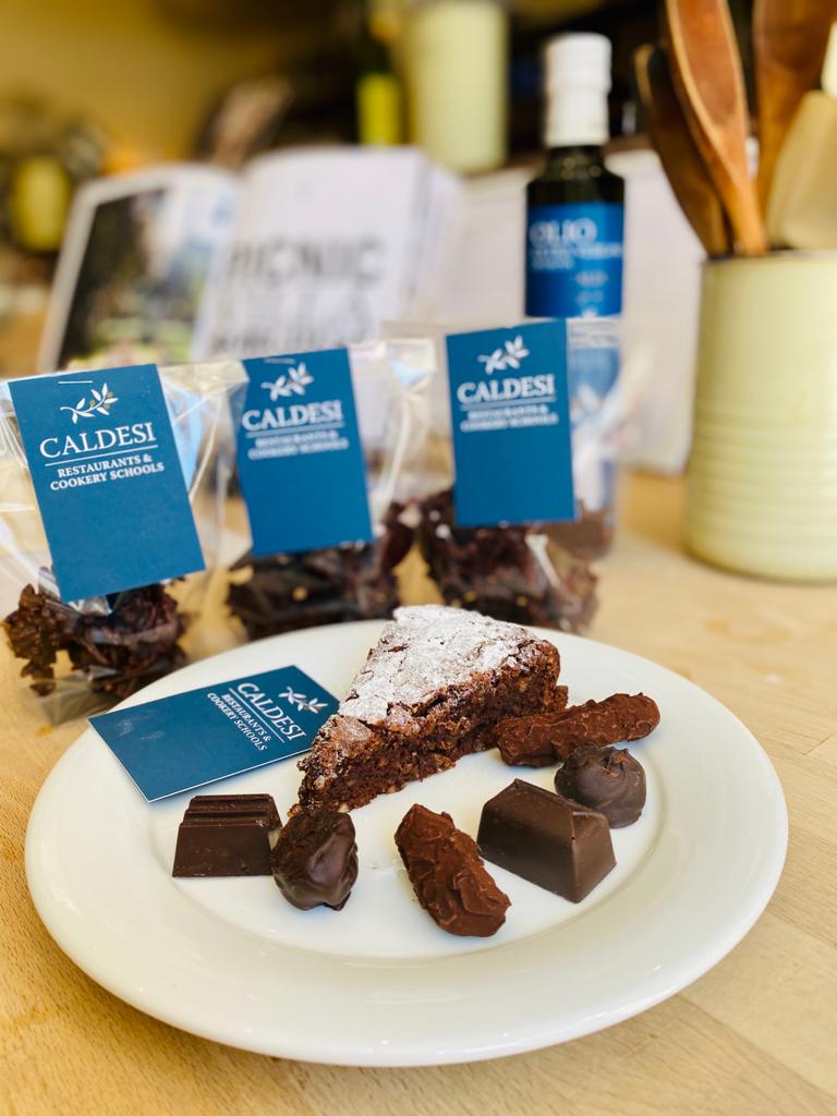 We're now selling luxury handmade chocolates and made to order cakes at our delis in Marylebone &amp; Bray on Thames. For safe-pick up or delivery just call 01628 788500 (for Bray) and 0207 487 0756 (for Marylebone). See our full menus/product lists at caldesi.com