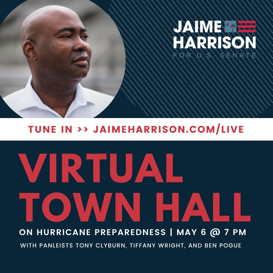 benpoguelaw's tweet photo. I'm honored to be a panelist for the @harrisonjaime Virtual Town Hall this evening. Putting on my #weather #HurricanePrep #chswx hat on again! We fight for #justice everywhere-- #criminaljustice #socialjustice #environmentaljustice #restorativejustice https://t.co/AmKWjs6n9y