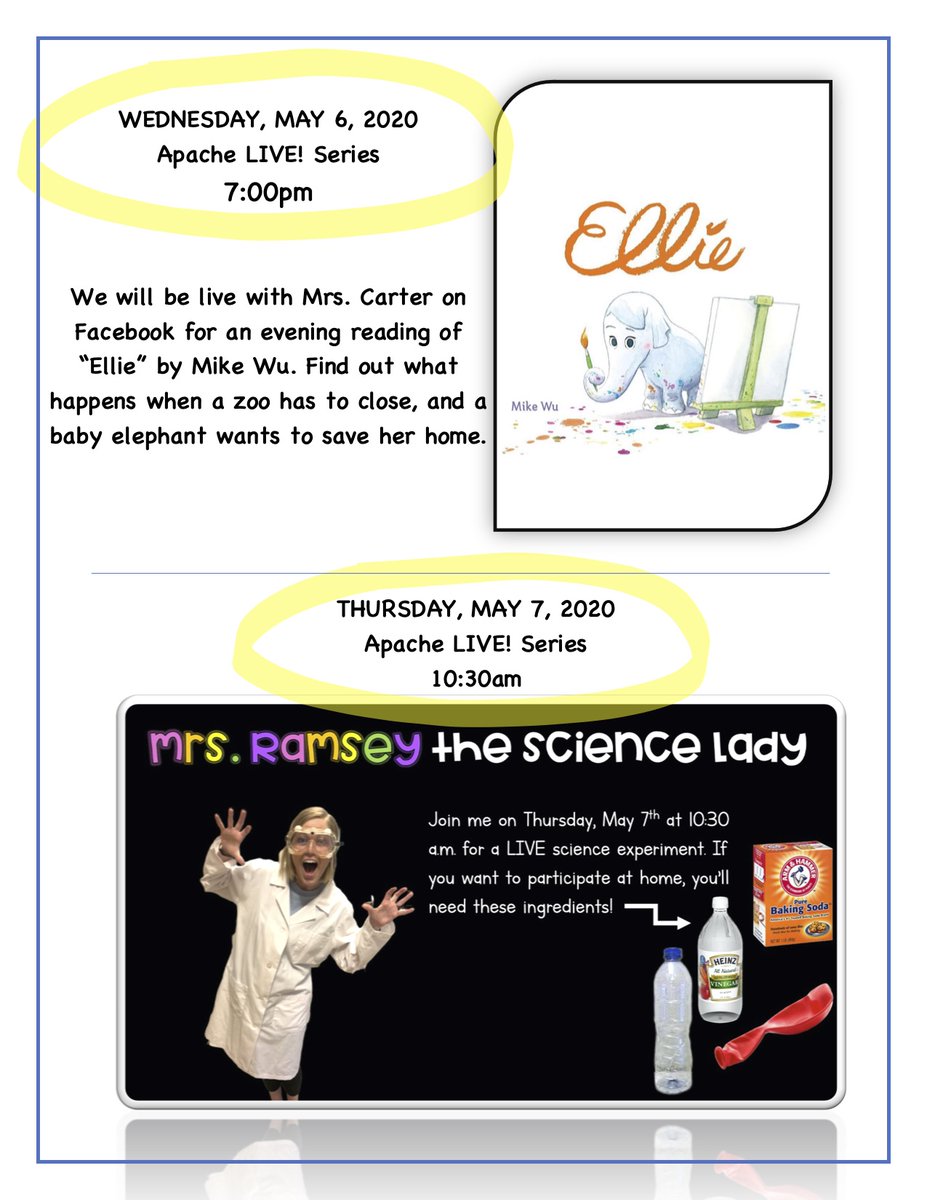 My house is looking forward to listening to <a href="/MrsCarter_SMSD/">Maggie Carter</a> read tonight and we have our materials ready for tomorrow's fun science experiment with <a href="/MrsRamsey512/">Tayler Ramsey</a>!