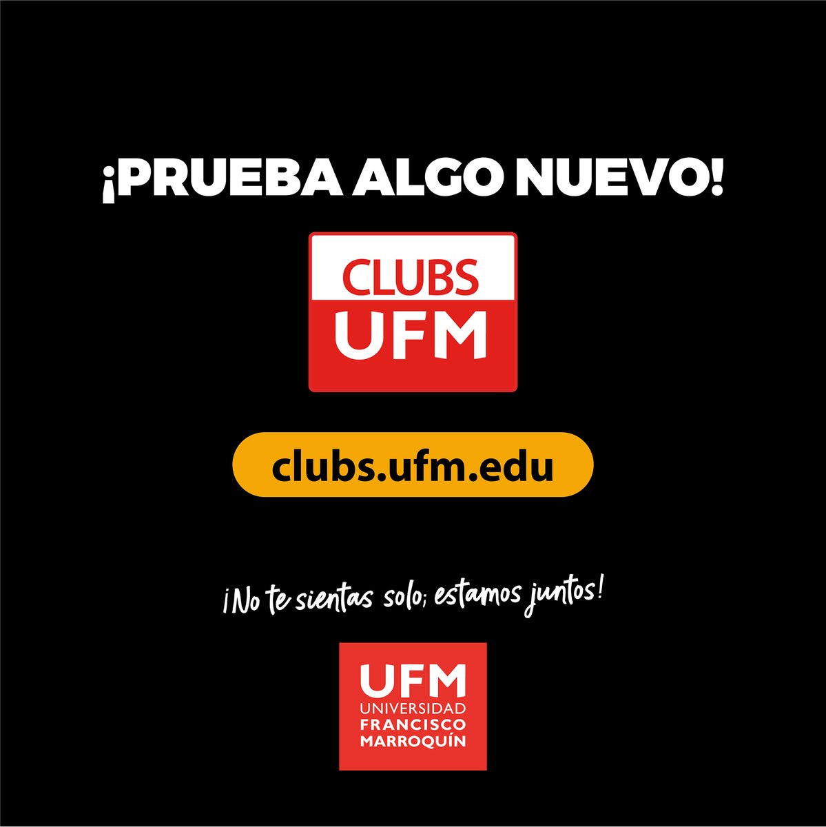 UFMedu's tweet photo. ¿Tienes una pasión que quieres compartir? ¿Quieres explorar nuevas actividades y divertirte con estudiantes de diversas facultades? ¡Prueba algo nuevo! Comparte y amplía tu pasión, haciendo nuevos contactos en Clubs UFM. Ingresa en: https://t.co/wZYAim6b7A #UFMVirtual #MeGustaUFM https://t.co/PS0EwLQDGt