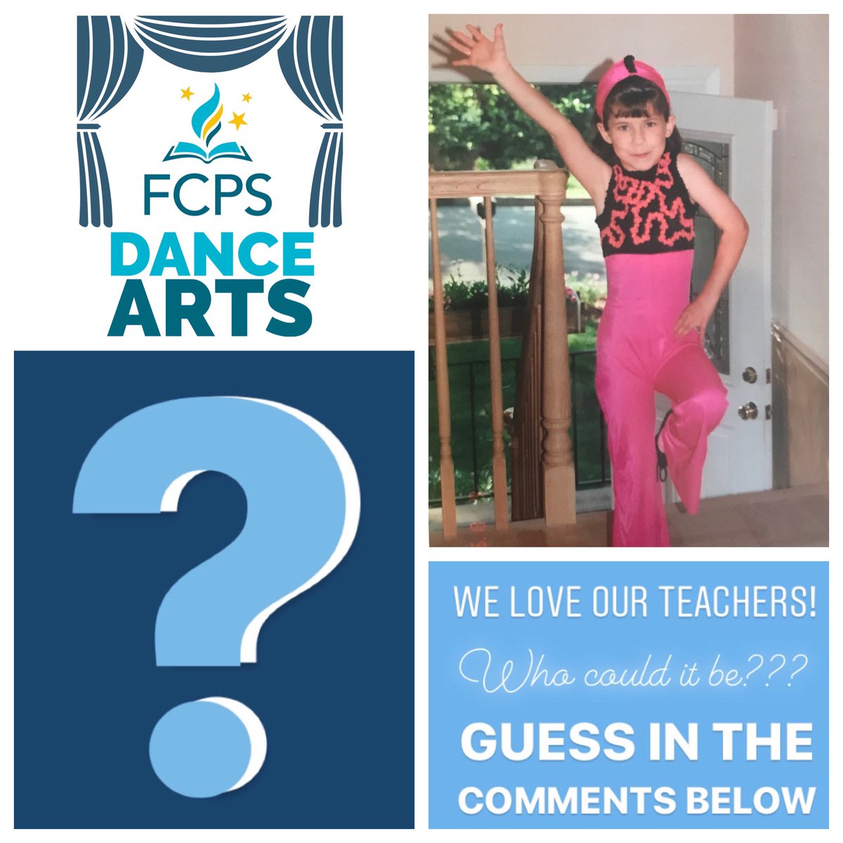 Guess who...
.
#FCPSDanceArts #FCPSDance #weloveourteachers #danceteacher #danceeducation #dance #teacher #teacherappreciationweek <a href="/FCPSfinearts/">FCPS Fine Arts</a>