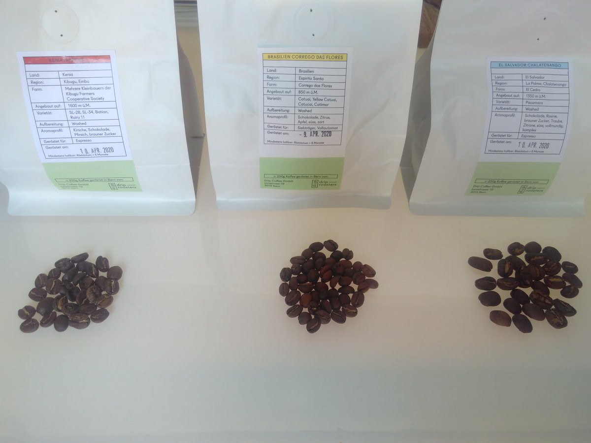 csarven's tweet photo. Light roasted coffee beans from Drip Roasters in Bern: https://t.co/whMUWZxMCJ .

Have tried many roasters in the Canton of Bern, but DR is in a different league. Happy to support fair and sustainable coffee... and oh yes absolutely delicious in every way. Check them out! https://t.co/Z3fkQb4KkT