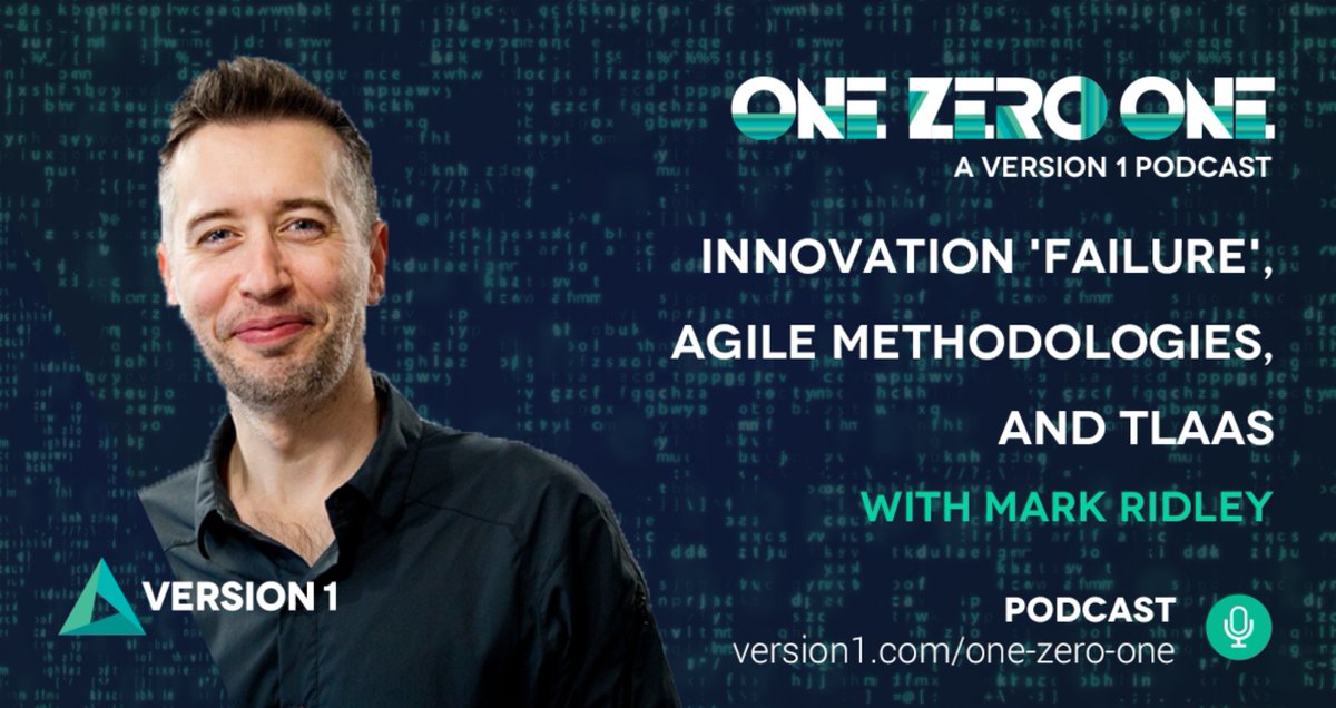 version1's tweet photo. Stream Here 🎧| https://t.co/fsnwcDZ7Sc
Our latest podcast features @Mark_Ridley, Director at CTO Advisory Firm Ridley Industries & our host @petergothard. We often speak of #SaaS on #OneZeroOne, but on this episode, we discussed #TLaaS – Technology Leadership as a Service. https://t.co/c9I2nkt3V2