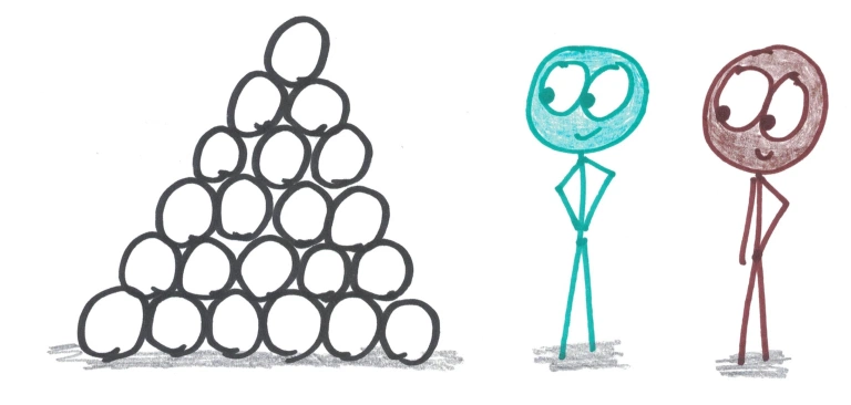 benorlin's tweet photo. Black Hole: a two-player puzzle game!

1. Draw a pyramid of 21 circles.

2. Take turns placing numbers 1 through 10 (in order).

3. The last circle is a "black hole" that destroys all neighboring numbers.

4. Winner: whoever loses less to the black hole.

https://t.co/WfbwY7yFAC https://t.co/zrhFpk4VZY