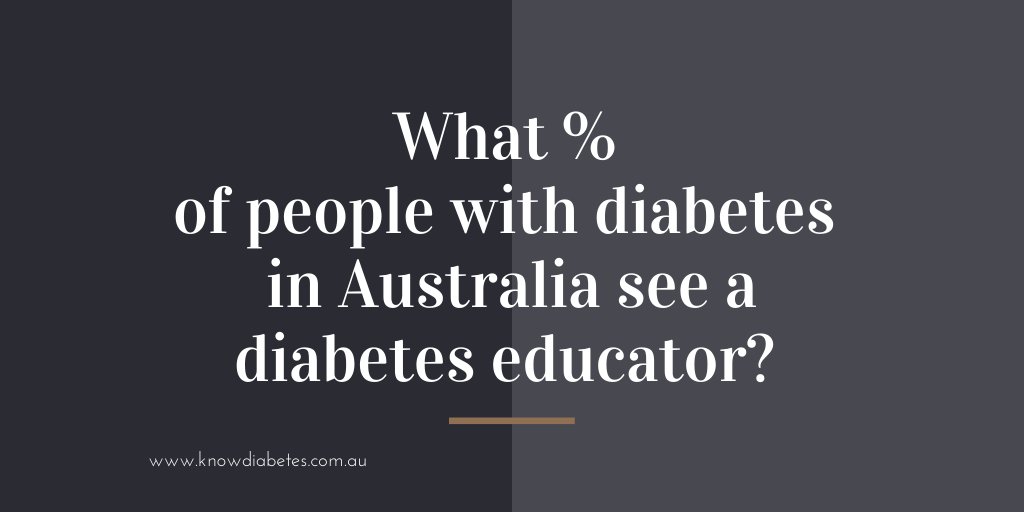 As per the Australian Bureau of Statistics 2017, of all people with diabetes, only 16.6% had consulted a diabetes educator!
That is the why of <a href="/KNOWDIABETESAUS/">AARIAN Health</a>  - we are on a mission to elevate the value of diabetes education and the role of CDEs