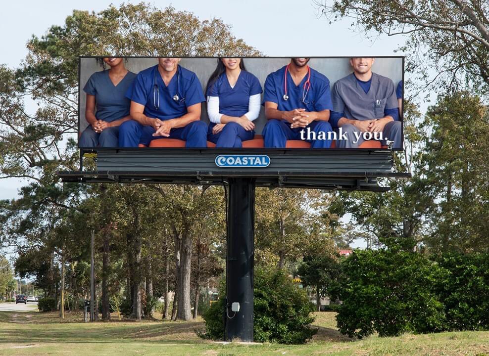 CoastalOutdoor's tweet photo. "The trained nurse has become one of the great blessings of humanity." - William Osler 

#NationalNursesDay #ThankANurse #ThankYou #OOH #Billboards #MyrtleBeach https://t.co/8ccX1eWixB