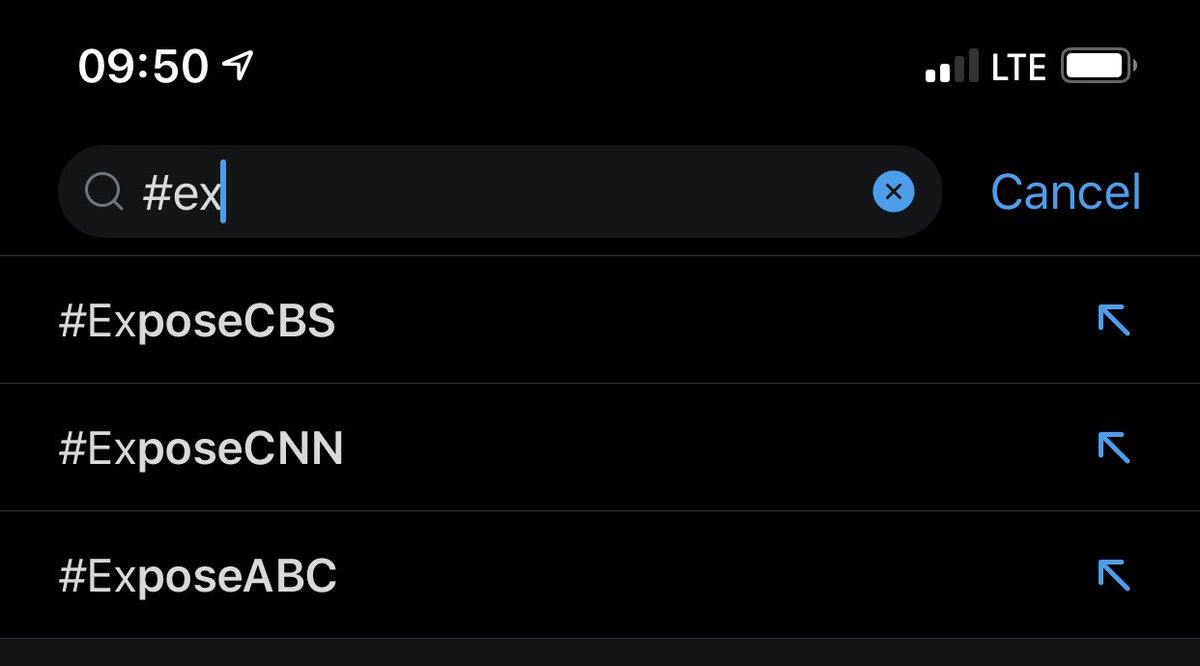 OnThePoarch's tweet photo. Seems @twitter hasn’t messed with the organic searching just yet for the day. Cool trifecta going on, thx @ThatTrumpGuy for the reference. #ExposeCBS #ExposeABC #ExposeCNN expose them all! @JamesOKeefeIII @Project_Veritas https://t.co/dWErZIf5UQ