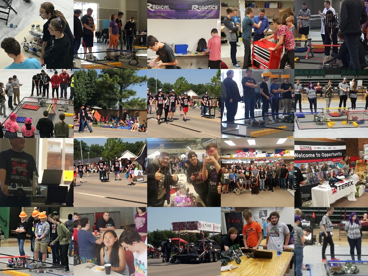 Team3465's tweet photo. What do 
@Xerox  
@Boeing 
@DoDstem 
@LeidosInc 
@TetraTech 
@TerexCorp 
all have in common?
They are all corporate partners with Mustang High School Robotics supporting #STEMeducation for @MHS_Broncos! Thank you so much! @MustangSchools couldn't do this without you! https://t.co/k4YOLbKika