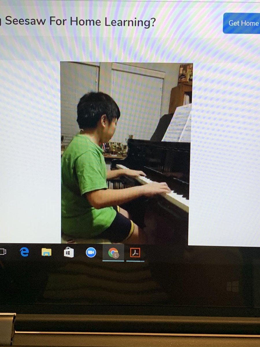 In honor of Teacher Appreciation Week, a student of mine sent me a recording of him playing the piano &amp; thanked me for all the wonderful memories he had this year. I have to say it brought tears to my eyes! <a href="/SampsonElem/">Sampson Elementary</a> <a href="/Seesaw/">Seesaw</a>