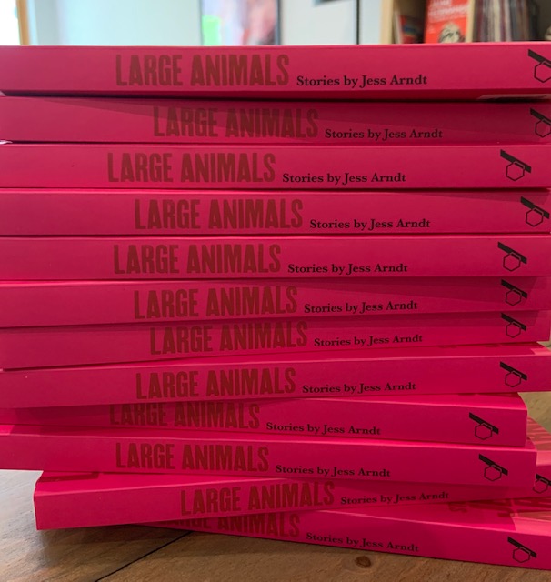 CipherPress's tweet photo. 🚨 Happy + proud + excited to announce that we now have advance copies of Jess Arndt's Large Animals!!! They look amazing 🚨

We'll be getting books in the post and out to reviewers later today 

And it will be available to pre-order on our website very soon https://t.co/cg9tiZHieR