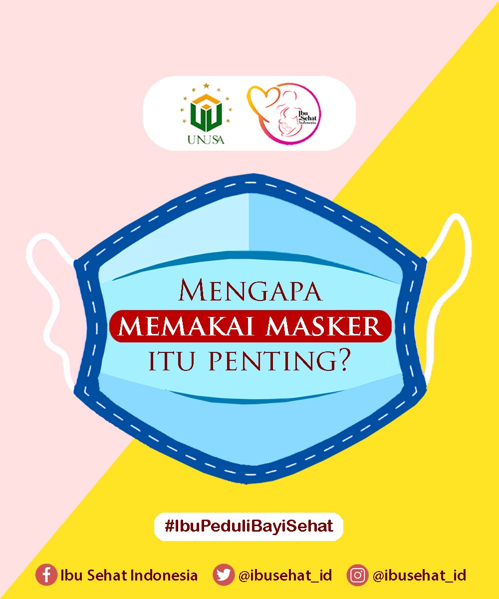 Ibusehat_id's tweet photo. Penularan COVID-19 secara langsung melalui droplet (tetesan kecil air liur) saat orang yang terinfeksi batuk, bersin atau berbicara. Kita dapat tertular saat menghirup droplet ini. Karena itu mengapa pemakaian masker penting untuk mengurangi risiko penularan COVID-19. https://t.co/dnmUHrPuDY