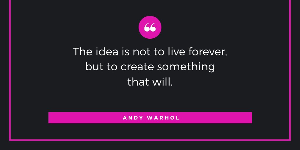 officialEAGLE6's tweet photo. #WiseWordsWednesday #WednesdayWisdom #Quotes #InspirationalQuote #AndyWarhol https://t.co/lZJfzdOp7K