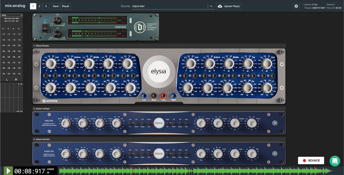elysia_audio's tweet photo. For Free until end of this week! Get a chance to process your tracks through the @mixanalogcloud elysia Rack which is now live! Including our beloved museq, nvelope and karacter! Don't miss this opportunity! Have fun. #analog #gear #classa #elysia #karacter #museq #nvelope https://t.co/WCAnzCPSR9