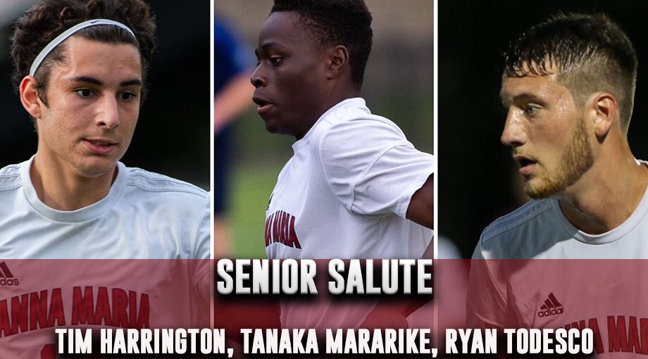 goAMCATS's tweet image. We kick off our #SeniorSalute recognizing the 3️⃣ seniors from men’s soccer: Tim Harrington, Tanaka Mararike, and Ryan Todesco. Thank you to all the contributions you have made to the program! 

STORY ➡️ adobe.ly/2SEPRuF