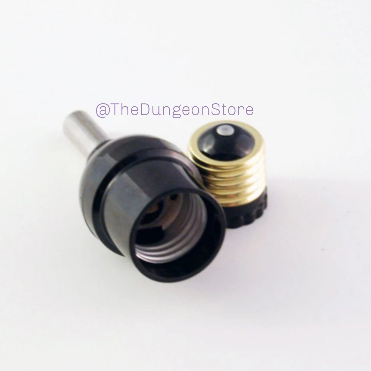 Meet the Edison Adapter! Ours come with the candelabra insert, which allows use of those cute little chandelier light bulbs! Every bulb provides it's own unique sensation, so it's up to you to find the ones that provide the best feel or the best aesthetic or both! 💜💋